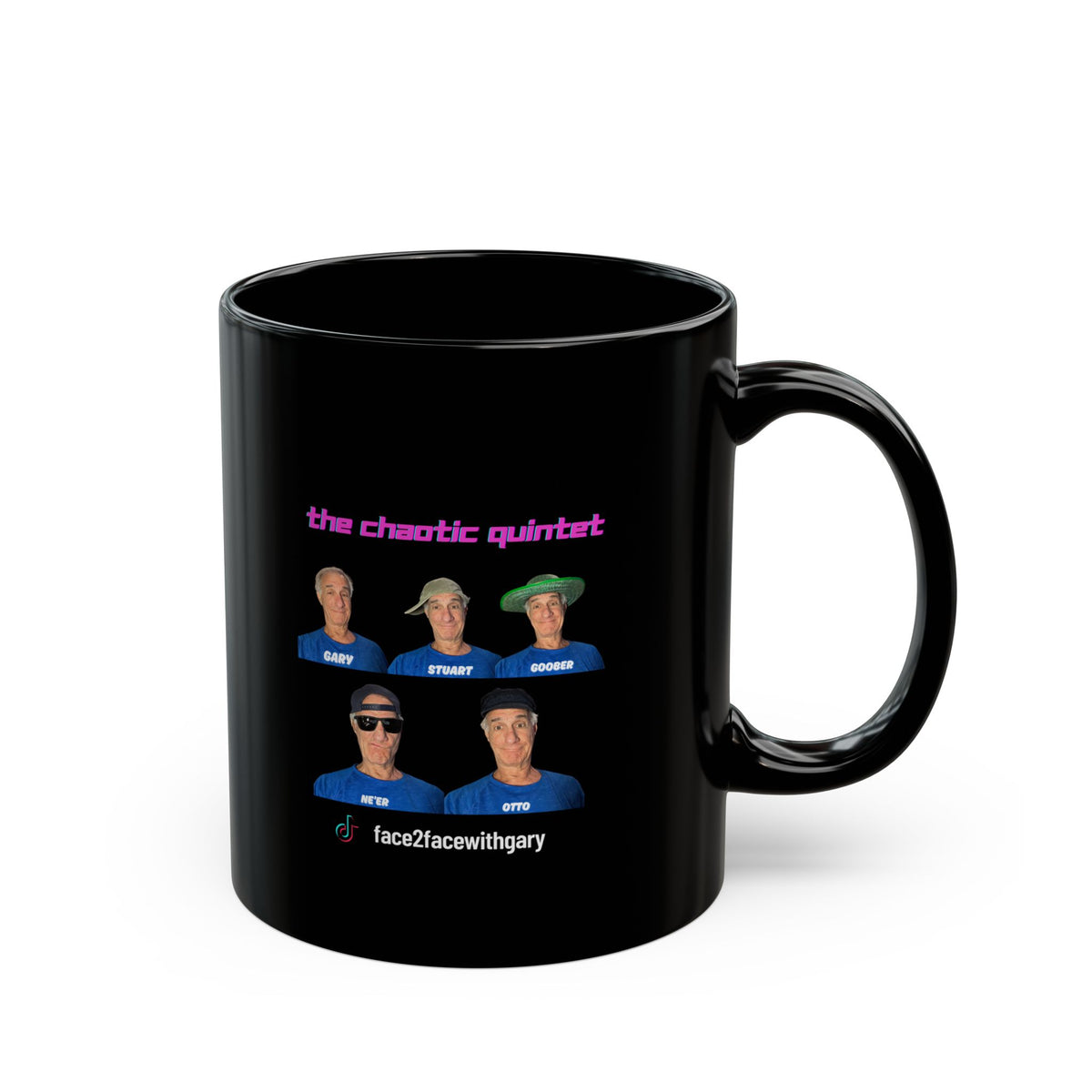 The Chaotic Qunitet Black Mug