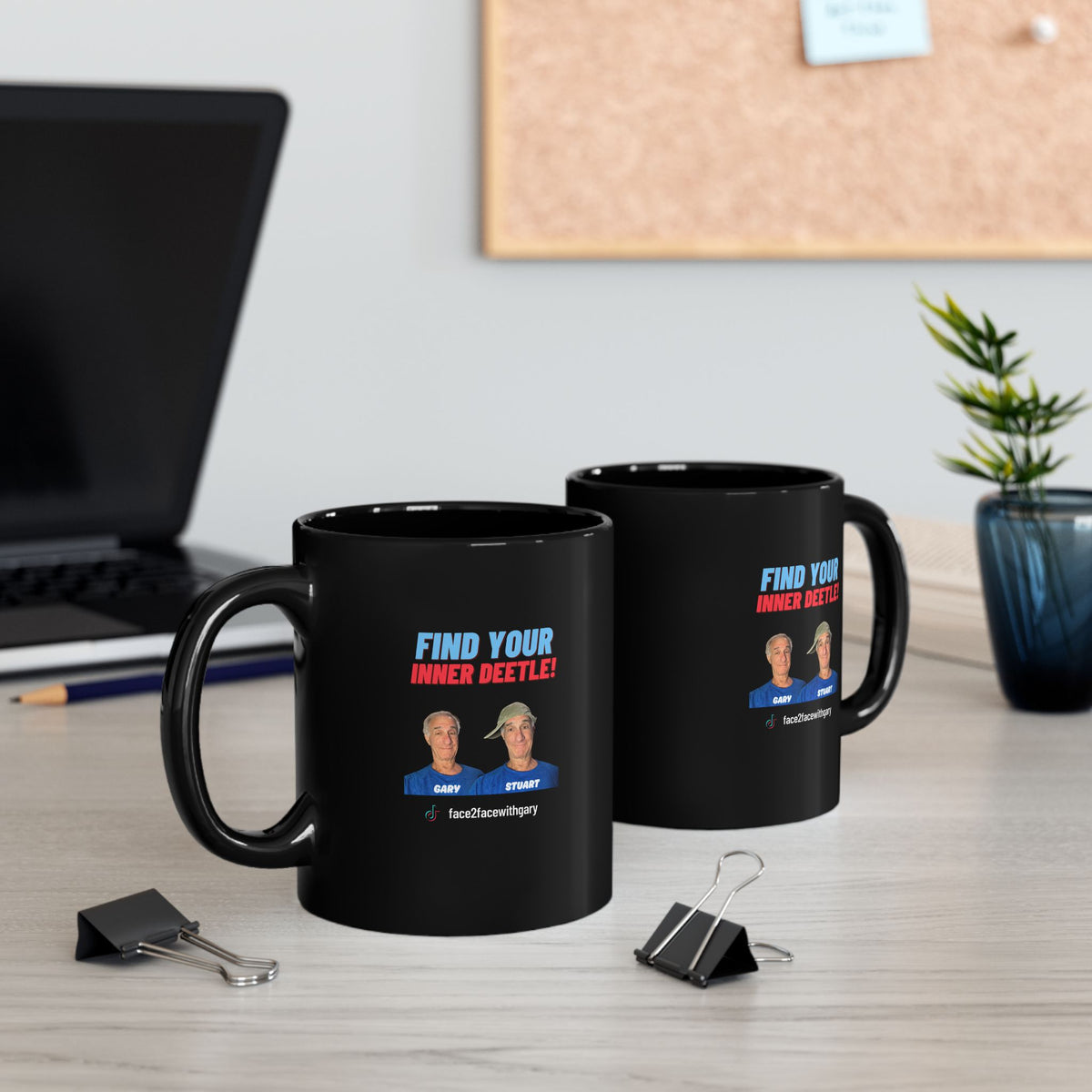 Inner Deetle Black Mug