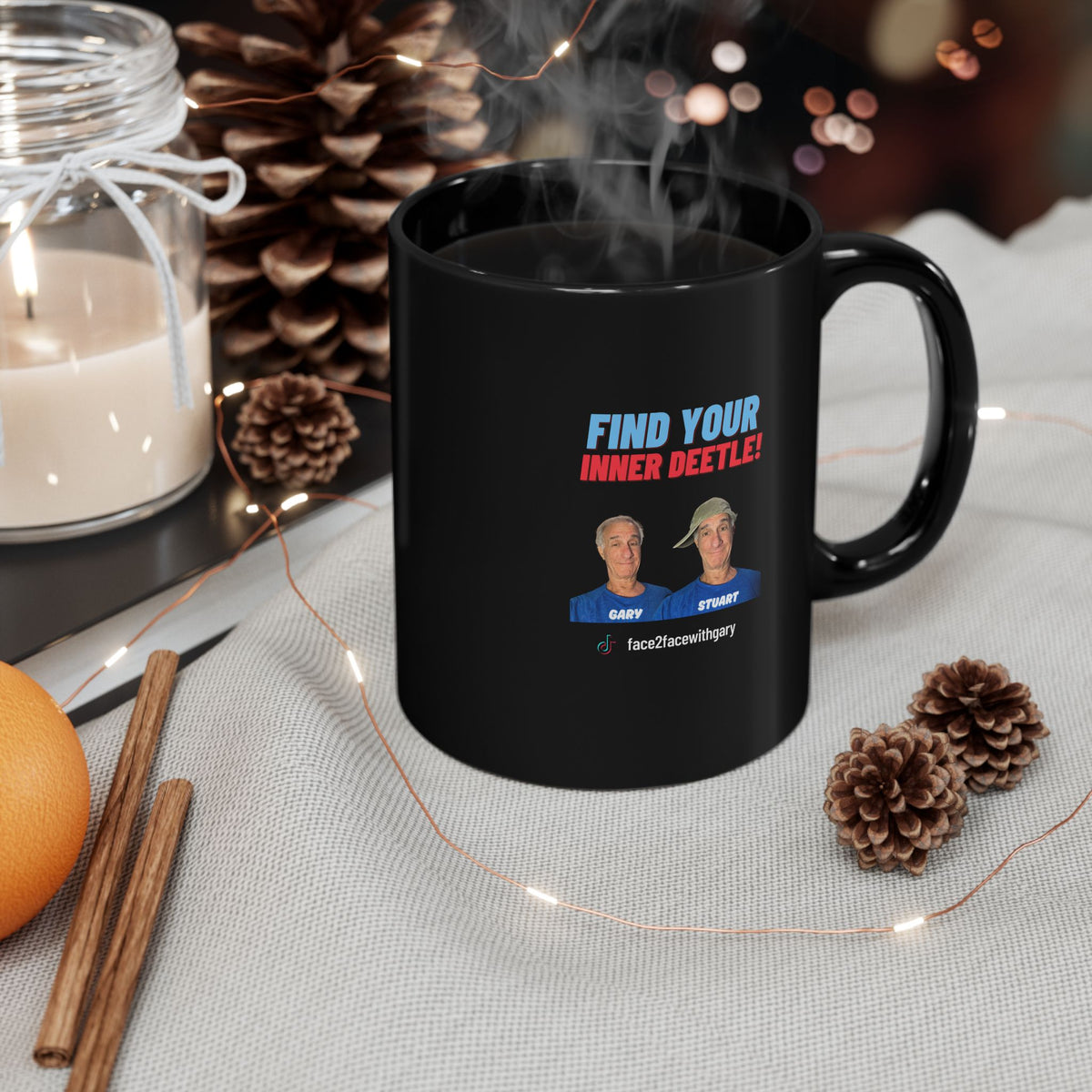Inner Deetle Black Mug